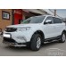 GEELY ATLAS с 2016-н.в. боковые подножки Delux d76 из нержавеющей стали